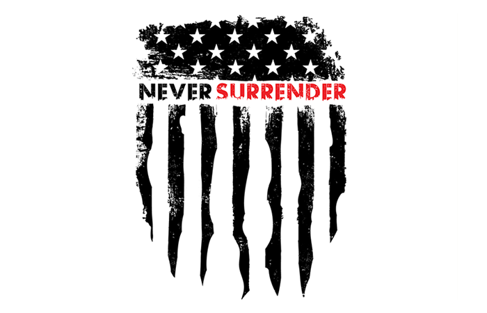 Image of Never Surrender Branding Identity