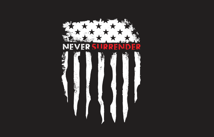 Image of Never Surrender Branding Identity