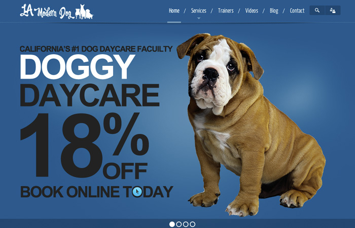 Image of LA Modern Dog Home Page